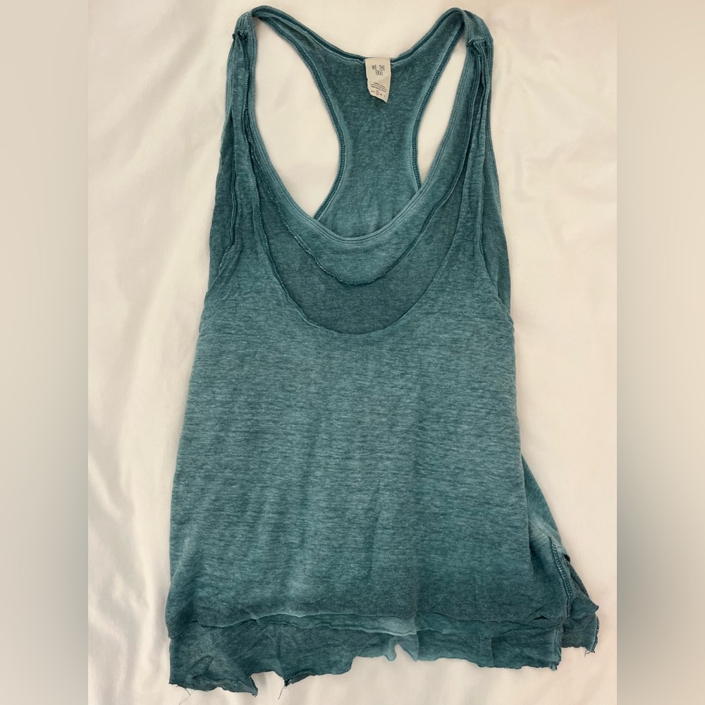 Teal We the Free Tank Top